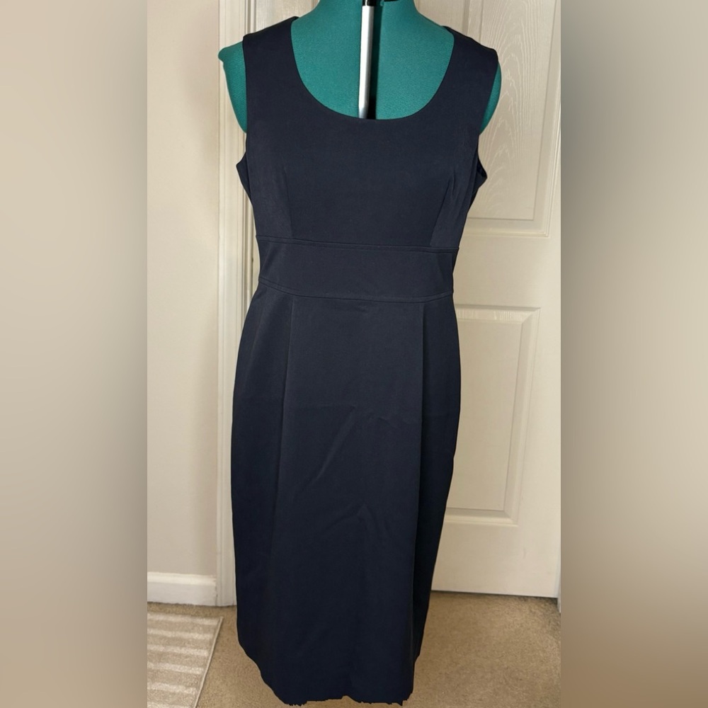 Charter Club Navy Blue Midi Dress Sz 12